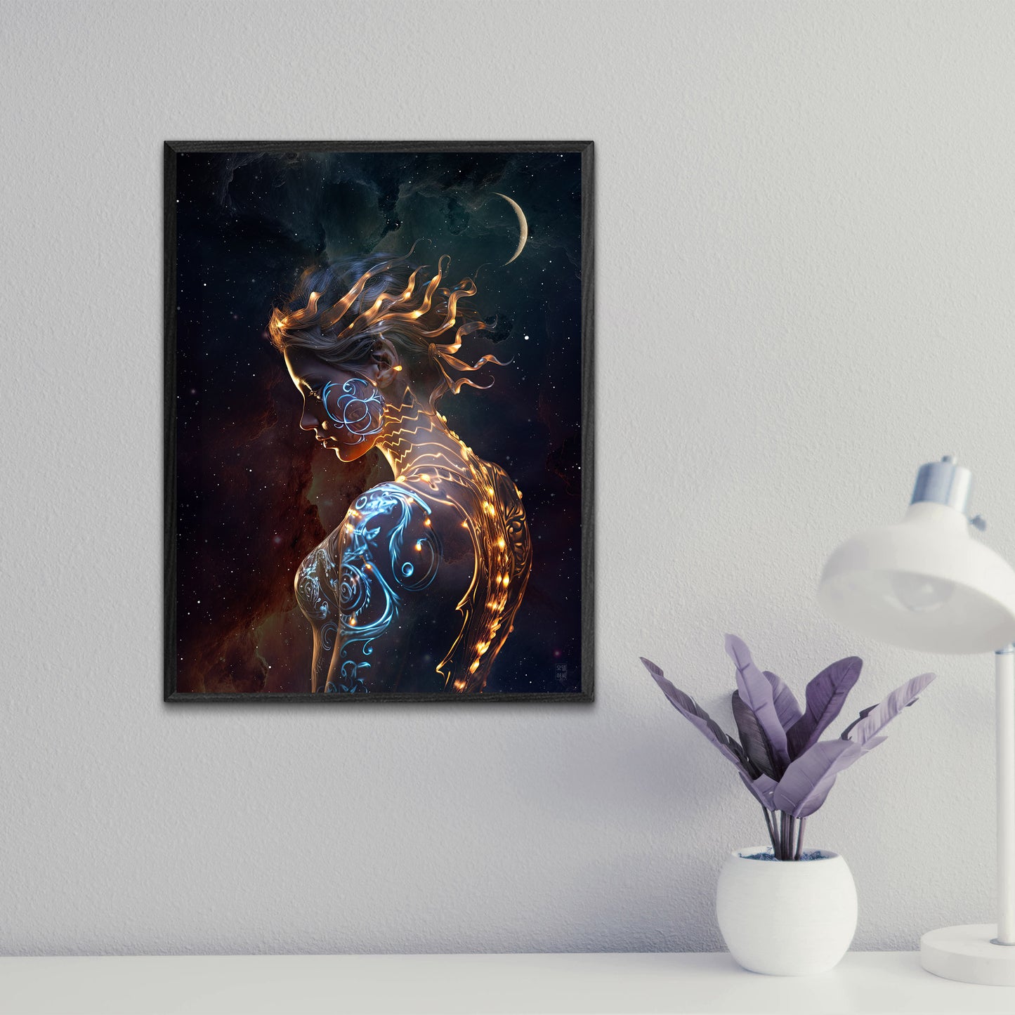 Beautiful Space Glow 18X24 Inch Poster Print for Space Art Fans, for home decor and room design