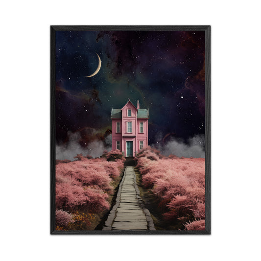 Pathway to Pink 18X24 Inch Poster Print for Space Art Fans, for home decor and room design