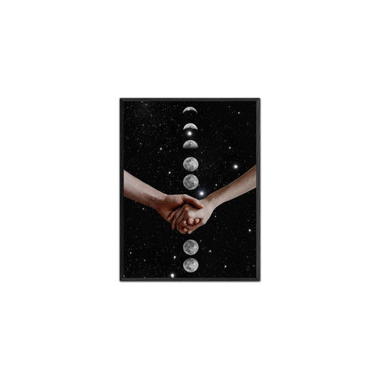 Hand & Moon 8.5 X 11 Inch Print for Sci-Fi & Surreal Art Fans, great gift for home decor and room design