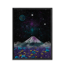 Load image into Gallery viewer, Flower Mountain Bliss Poster Print for space art &amp; collage fans, great gift for home decor and room design
