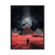 Load image into Gallery viewer, Pyramid Red 18X24 Inch Poster Print for Sci-Fi, Pyramid, &amp; Surreal Art Fans
