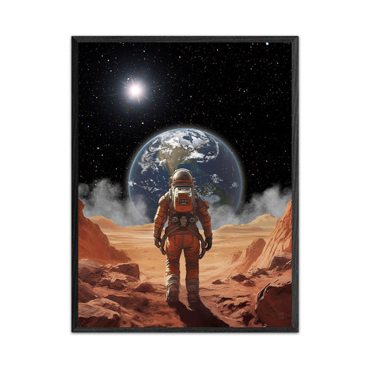 Yearning for Home 18X24 Inch Poster Print for Space Art Fans, for home decor and room design