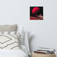 Load image into Gallery viewer, Red Planet Explore 12X12 Inch Metal Print for Sci-fi &amp; Surreal art fans, home decor and room design, free shipping in US.
