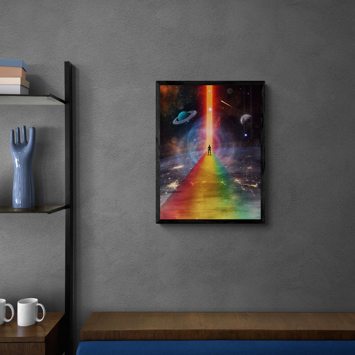 Becoming Eternal 18X24 Inch Poster Print for Sci-Fi & Surreal Art Fans, great gift for home decor and room design