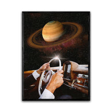 Load image into Gallery viewer, Saturn Cruise 18X24 Inch Poster Print for Sci-Fi &amp; Surreal Art Fans
