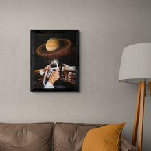 Load image into Gallery viewer, Saturn Cruise 18X24 Inch Poster Print for Sci-Fi &amp; Surreal Art Fans
