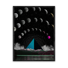Load image into Gallery viewer, Tealscape Pyramid 18X24 Inch Poster Print for moon &amp; pyramid fans, great gift for home decor and room design.
