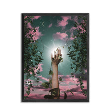 Load image into Gallery viewer, Growing UP 18X24 Poster Print for Surreal &amp; plant art fans, unique wall art decor gift for ufo space fan
