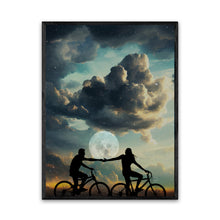 Load image into Gallery viewer, Moon Lovers Ride 18X24 Inch Poster Print for Space Art &amp; Moon fans, great gift for home decor and room design.
