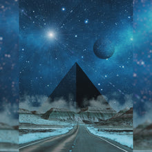 Load and play video in Gallery viewer, Black Pyramid Road 18X24 Inch Poster Print for Sci-Fi &amp; Pyramid Art Fans, great gift for home decor and room design
